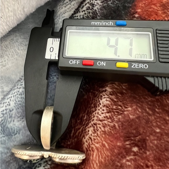 ❤️ Rare Black Jack Turquoise 2 Stone 926 Adj Size 8.25 Navajo Ring 9.5gm Unisex - Picture 5 of 11